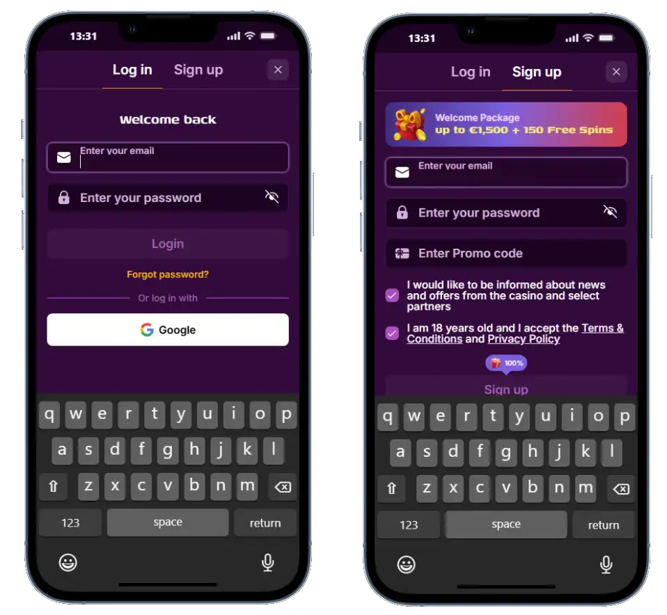 Registreren  Duckysino